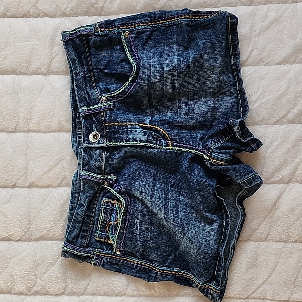 Women's 31 Cowgirl Tuff mid-rise jean shorts